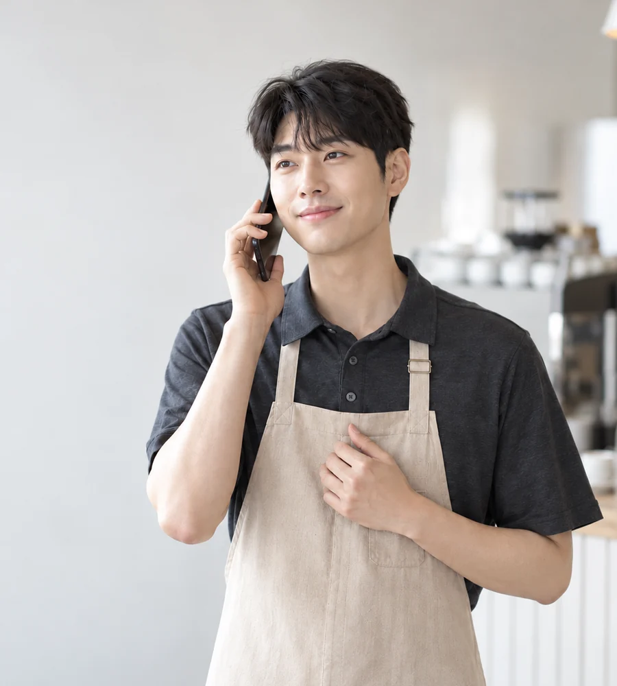 울산 개인돈 상담을 휴대전화로 안내받는 고객