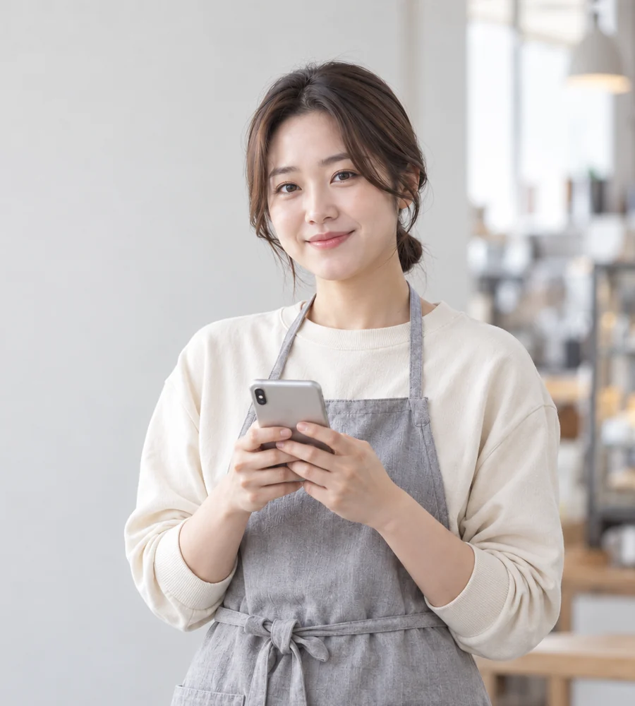 울산 개인돈 상담을 휴대전화로 안내받는 고객